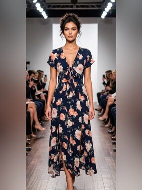 Rue21 Women’s Floral Maxi Dress – Size L
